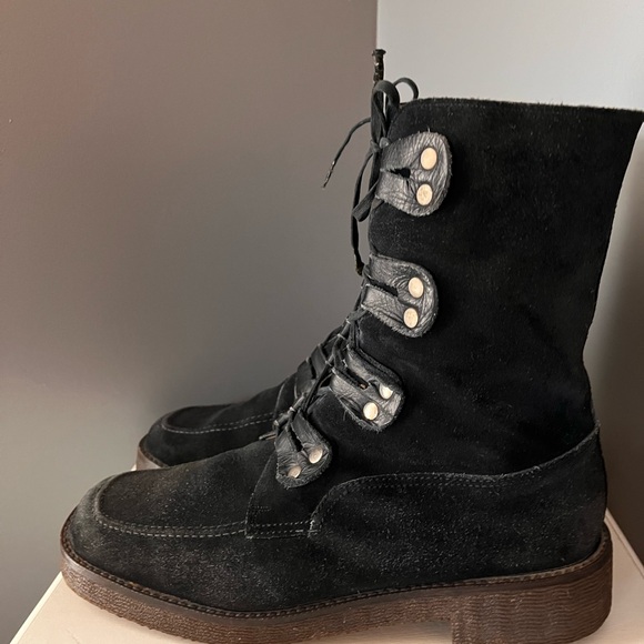 Vintage Melangit Women Snow Winter Suede  Boots SZ US 9.5 Foot lenght 12 Inches - Picture 4 of 7